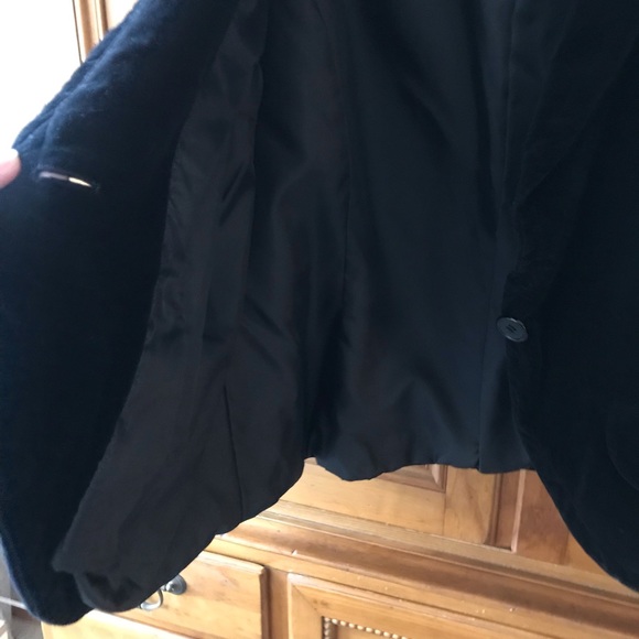 NEWPORT NEWS 💕 14W Black Velvet BlazerEXC - Picture 6 of 6
